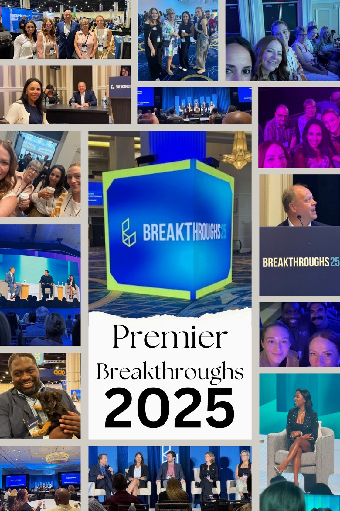 Green White Polaroid Photo Collage