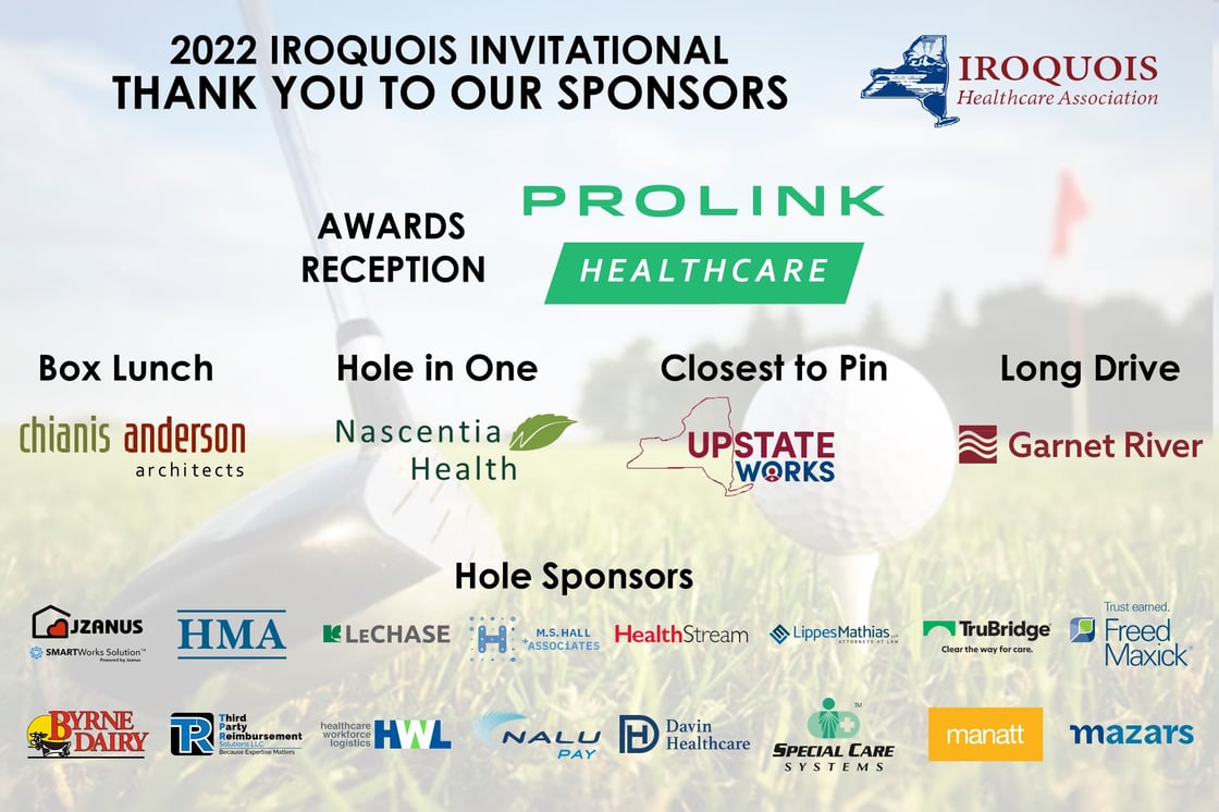 IHA Golf 2022 Thank you to our Sponsors