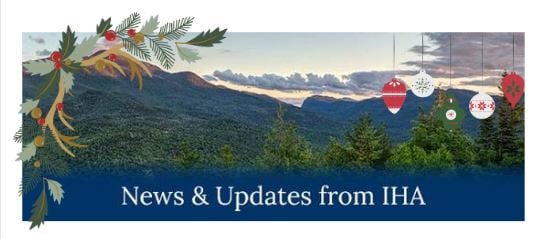 IHA newsletter banner holiday